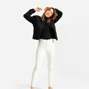 Everlane The High Rise Skinny Jean White Ankle Stretch Sz 29